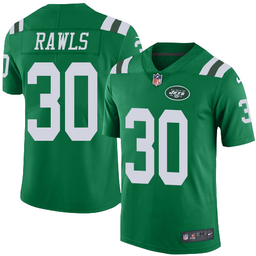 Nike Jets #30 Thomas Rawls Green Men's Stitched NFL Limited Rush Jersey